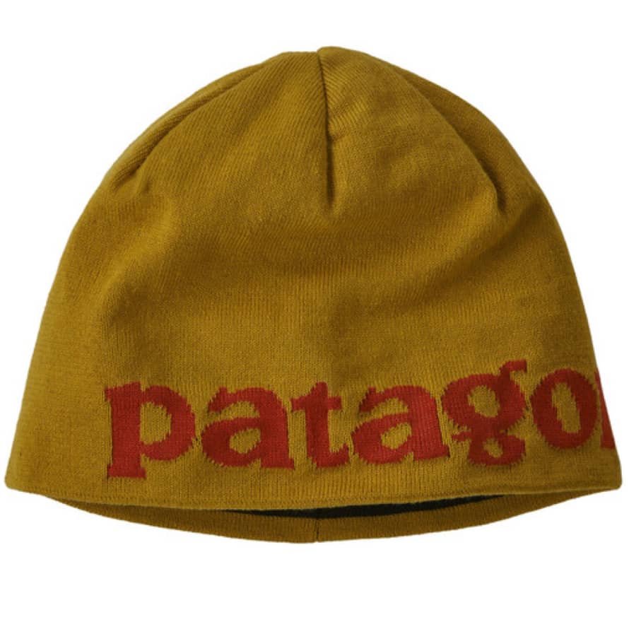 Patagonia Cappello Beanie Hat Logo Belwe/cosmic Gold
