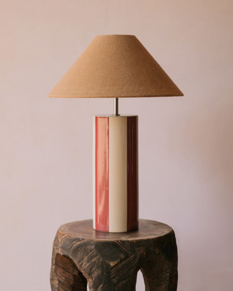 Mattina Moderna  Oxblood and Tobacco Ombrellina Lamp