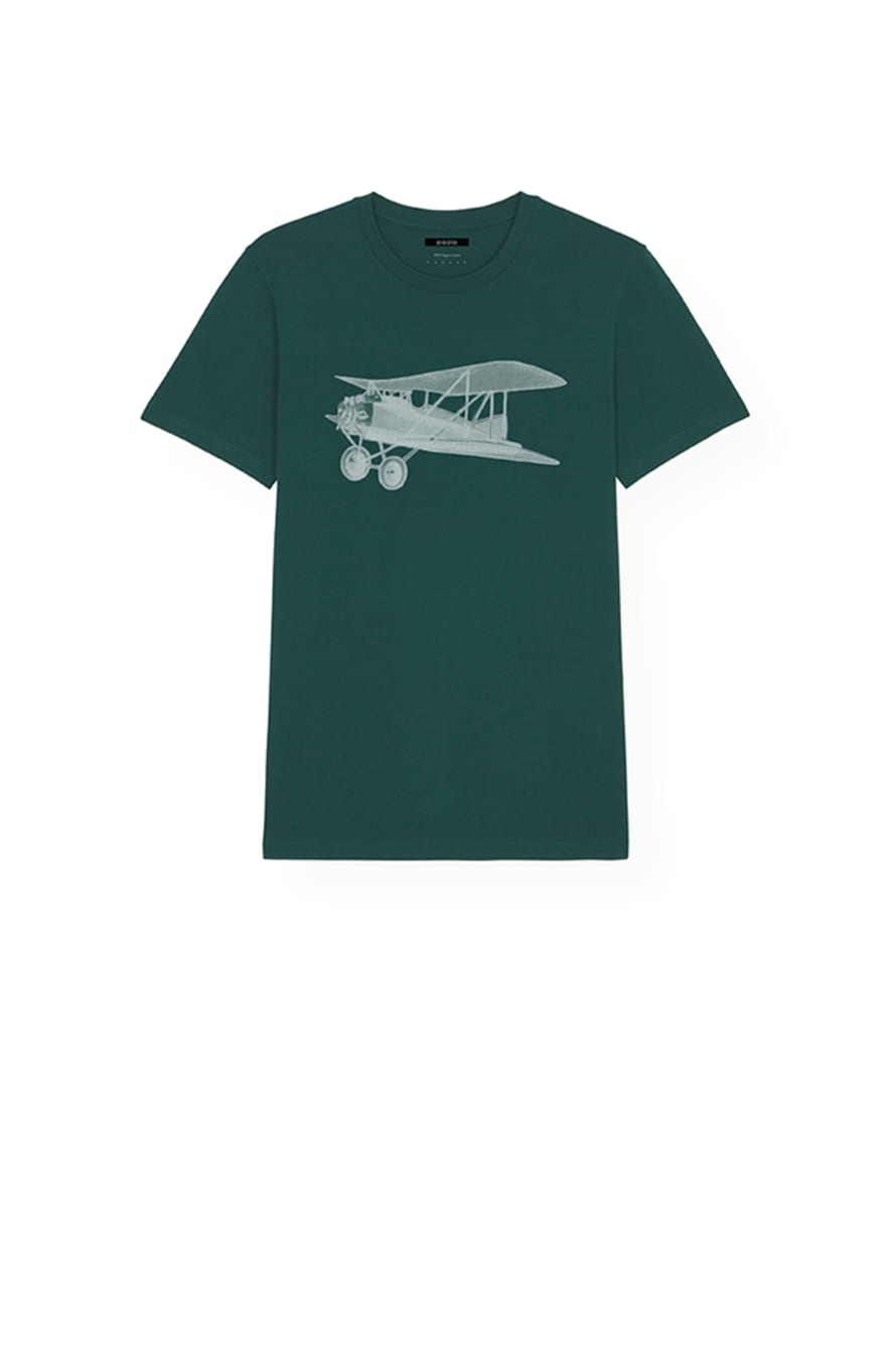 Paala Aeroplane T-Shirt Dark Glazed Green