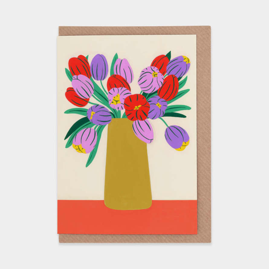 Agathe Singer Spring Flowers Greetings Card