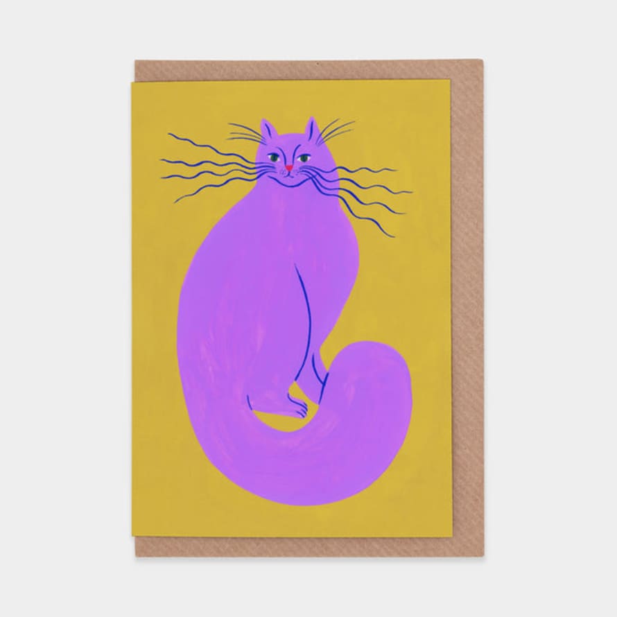 Agathe Singer Electric Whiskers Greetings Card