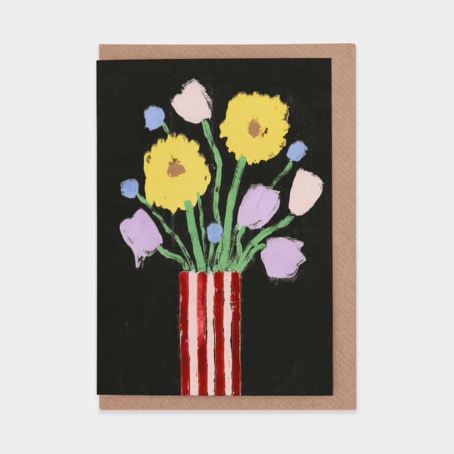 Katherine Plumb Tulips, Sunflowers & Thistles Greetings Card