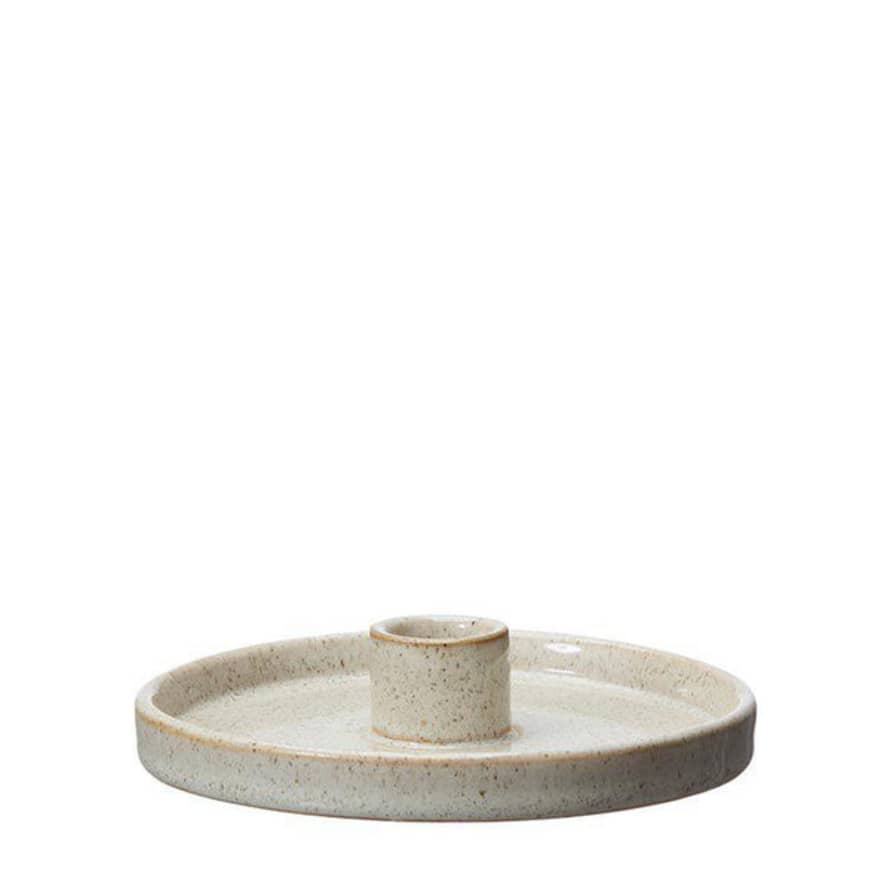 Wikholm Form Isabell Off White Stoneware Candle Holder