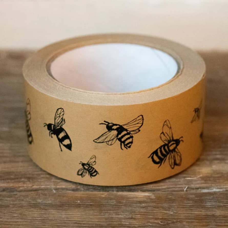 Helen Round Packing Tape Bee Design - Wide 