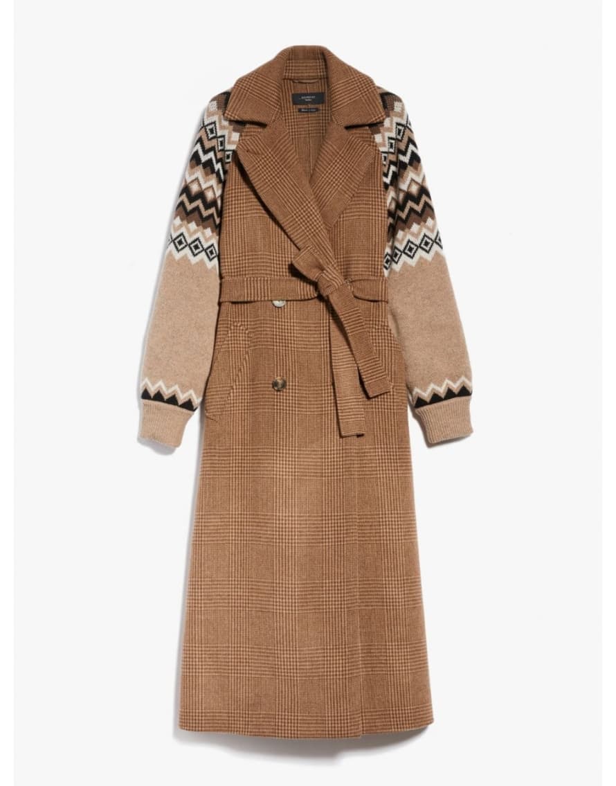 Max Mara Weekend Rieti Prince Of Wales Check Oversized Coat Size: 10,