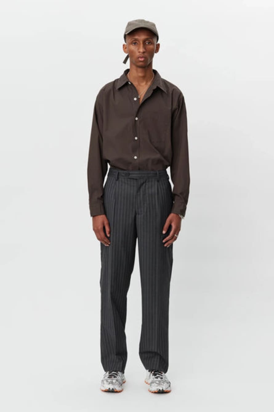 Mfpen Formal Trousers Grey Pinstripe