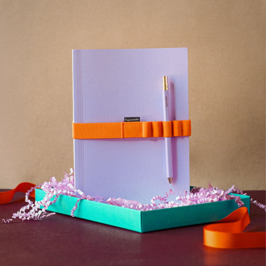 Papersmiths Marais Notebook, Pen And Band Trio - Everyday Pen / Plain Paper