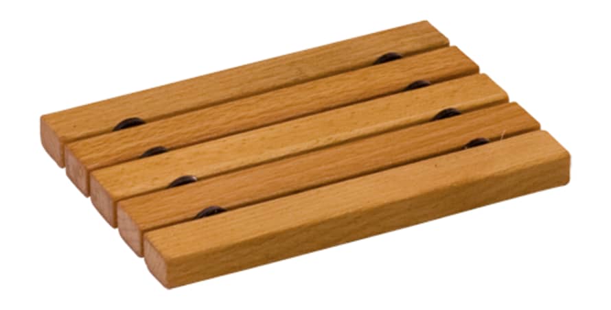 Redecker Rectangular Beechwood Soap Dish