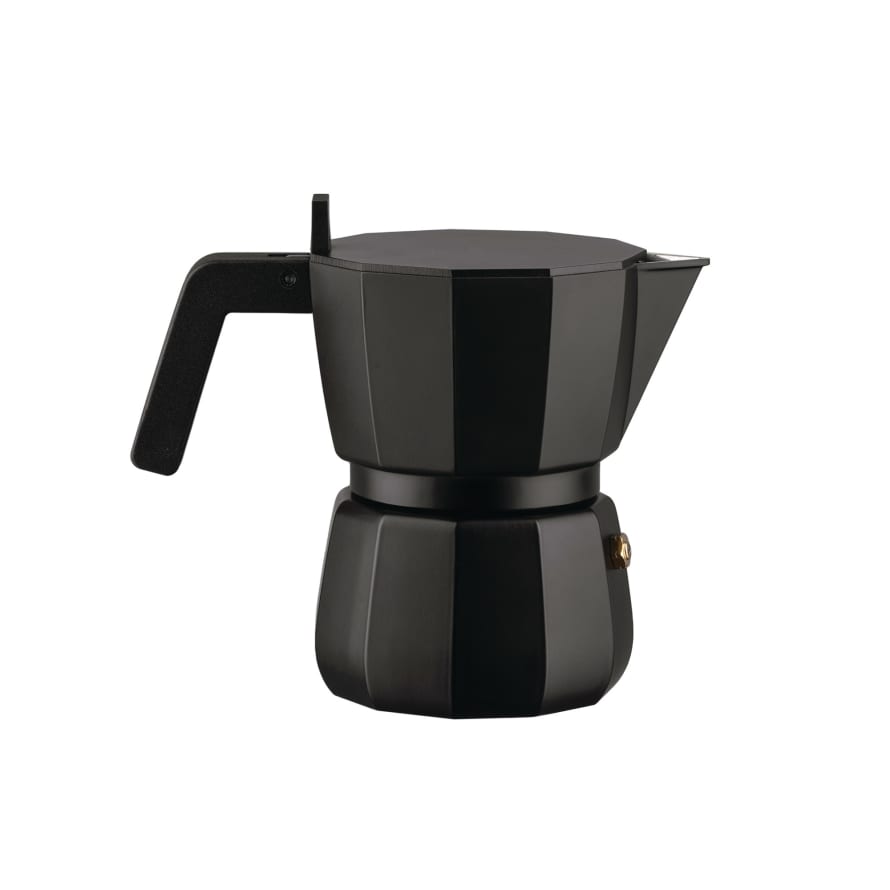 Alessi Black Moka 3 Cup Espresso Coffee Pot