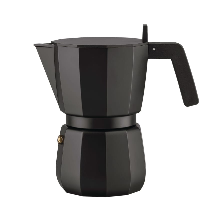 Alessi Black Moka 6 Cup Espresso Coffee Pot
