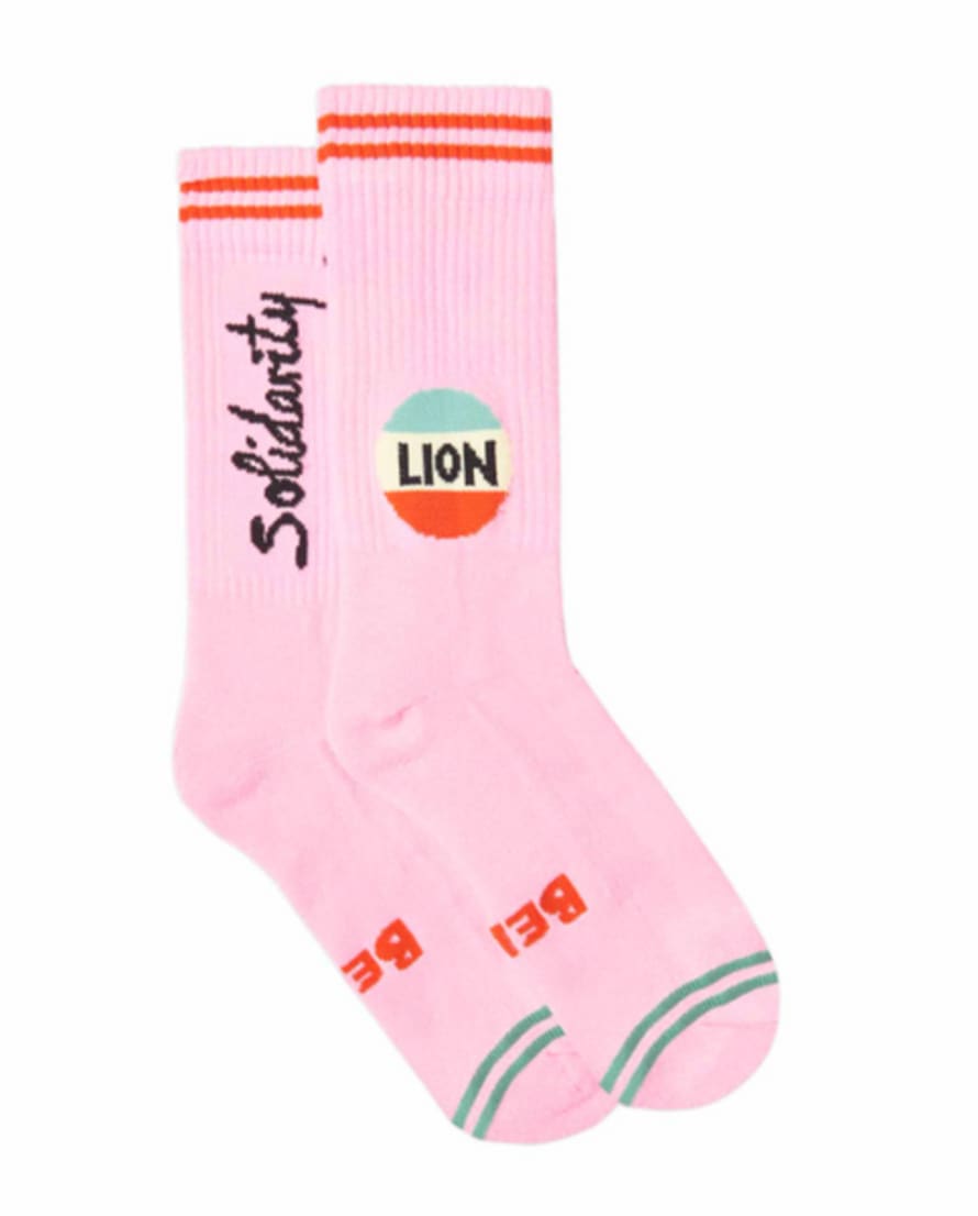 Bella Freud  Lion Socks Pink