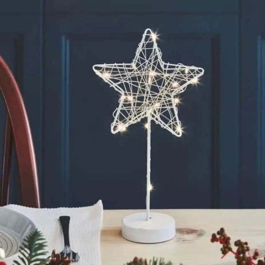 Distinctly Living Decorative White Table Star Light