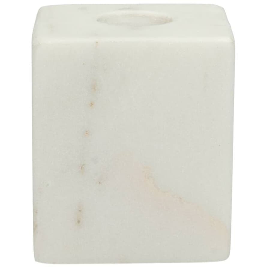 Kersten White Marble Candle Stick
