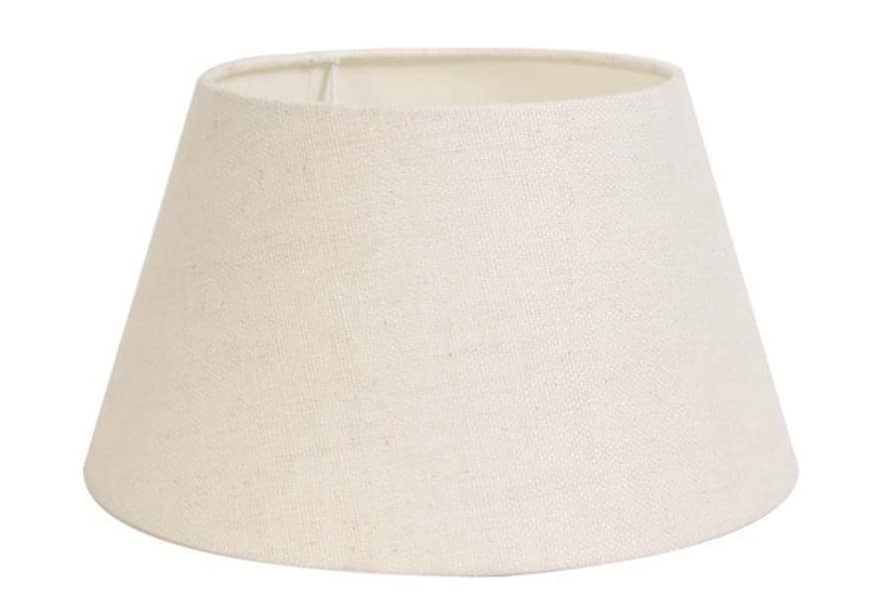 Light & Living Linen Drum Shade 35cm- Eggwhite