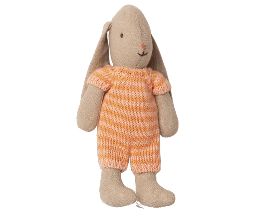 Maileg Micro Bunny In Knitted Suit