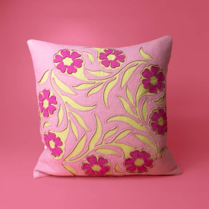Lorouc Bindweed Cushion - Pink
