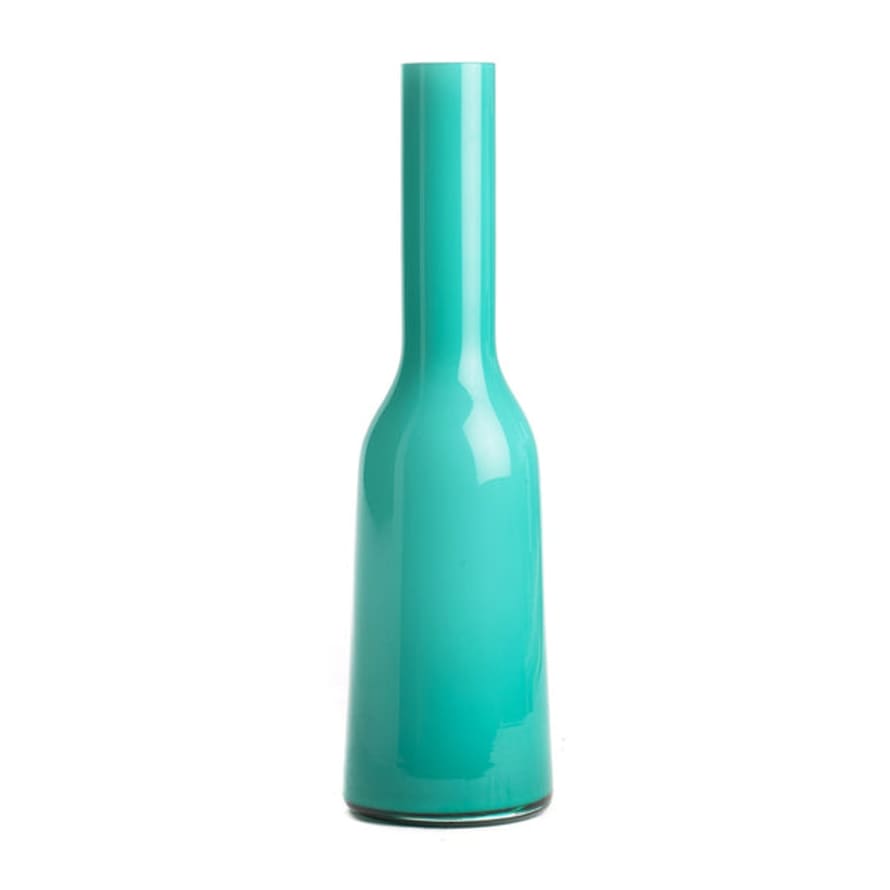 Asiatides Import Sky Blue Glass Vase