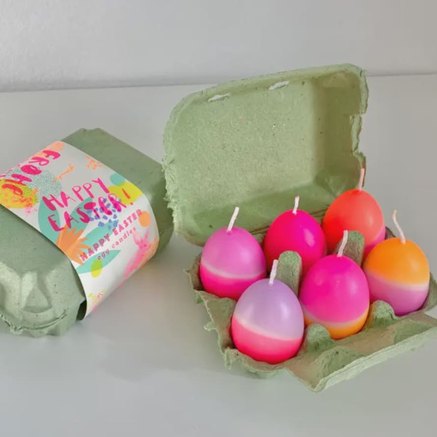 Pink Stories Dip Dye Eggs -sixpack Green
