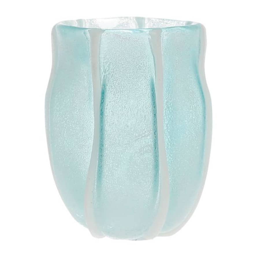 Cote Table Turquoise Glass Opaque Vase
