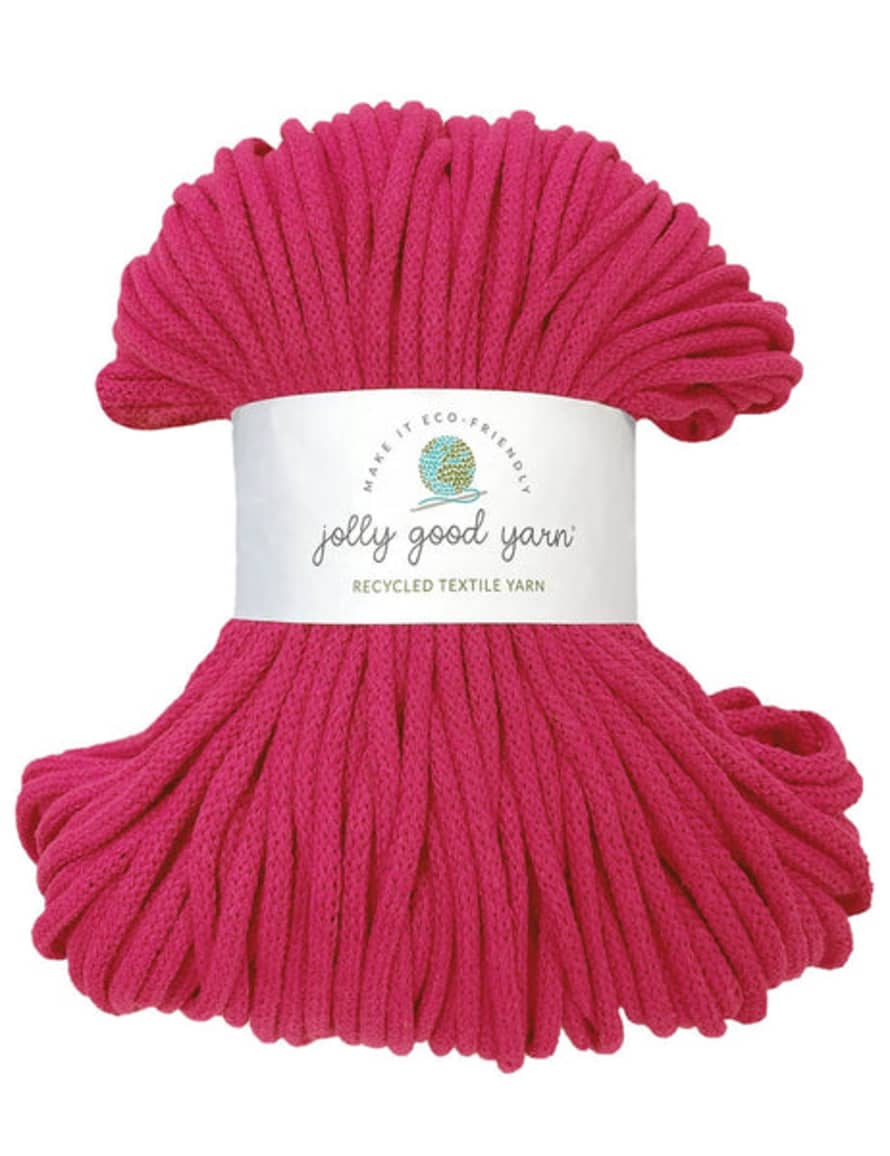 Jolly Good Yarn 5mm Recycled Braided Cord - Colyton Pink