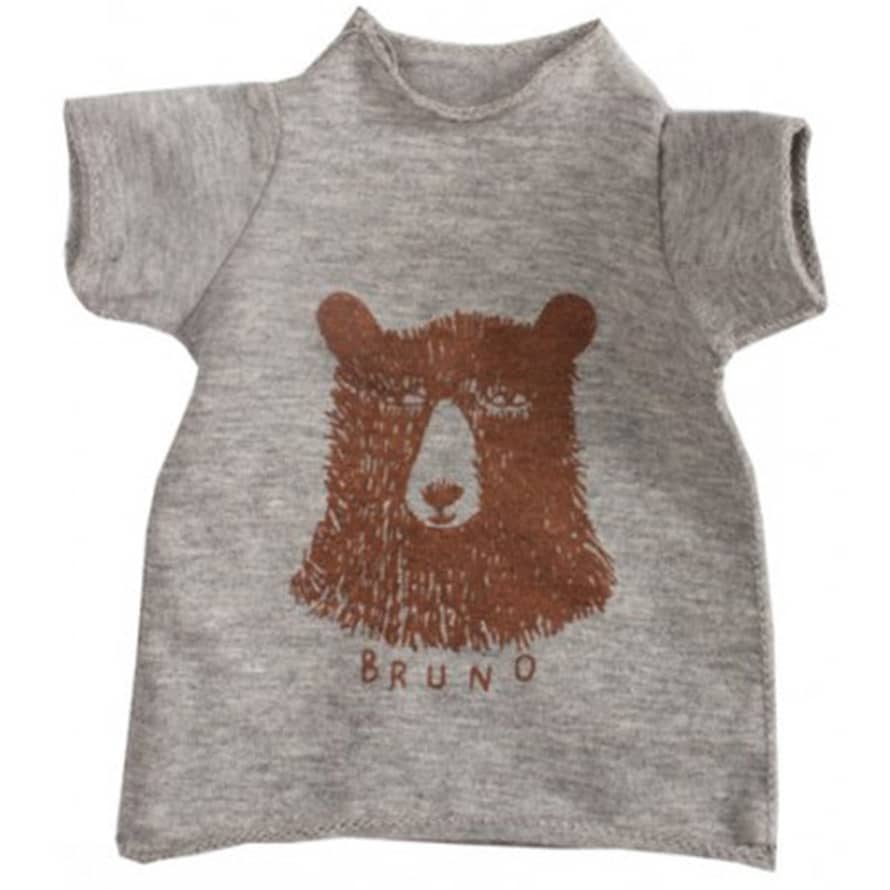 Maileg Maxi Grey T-shirts With Bruno Bear Design