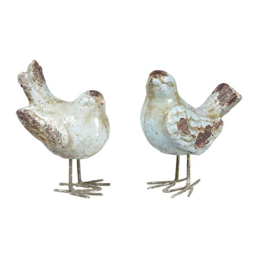 Cote Table Pair Of Blur Terracotta Birds