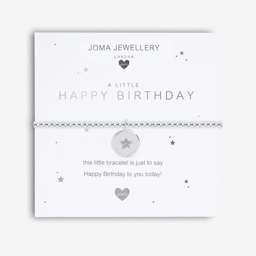 Joma Jewellery Children's A Little 'happy Birthday' Bracelet