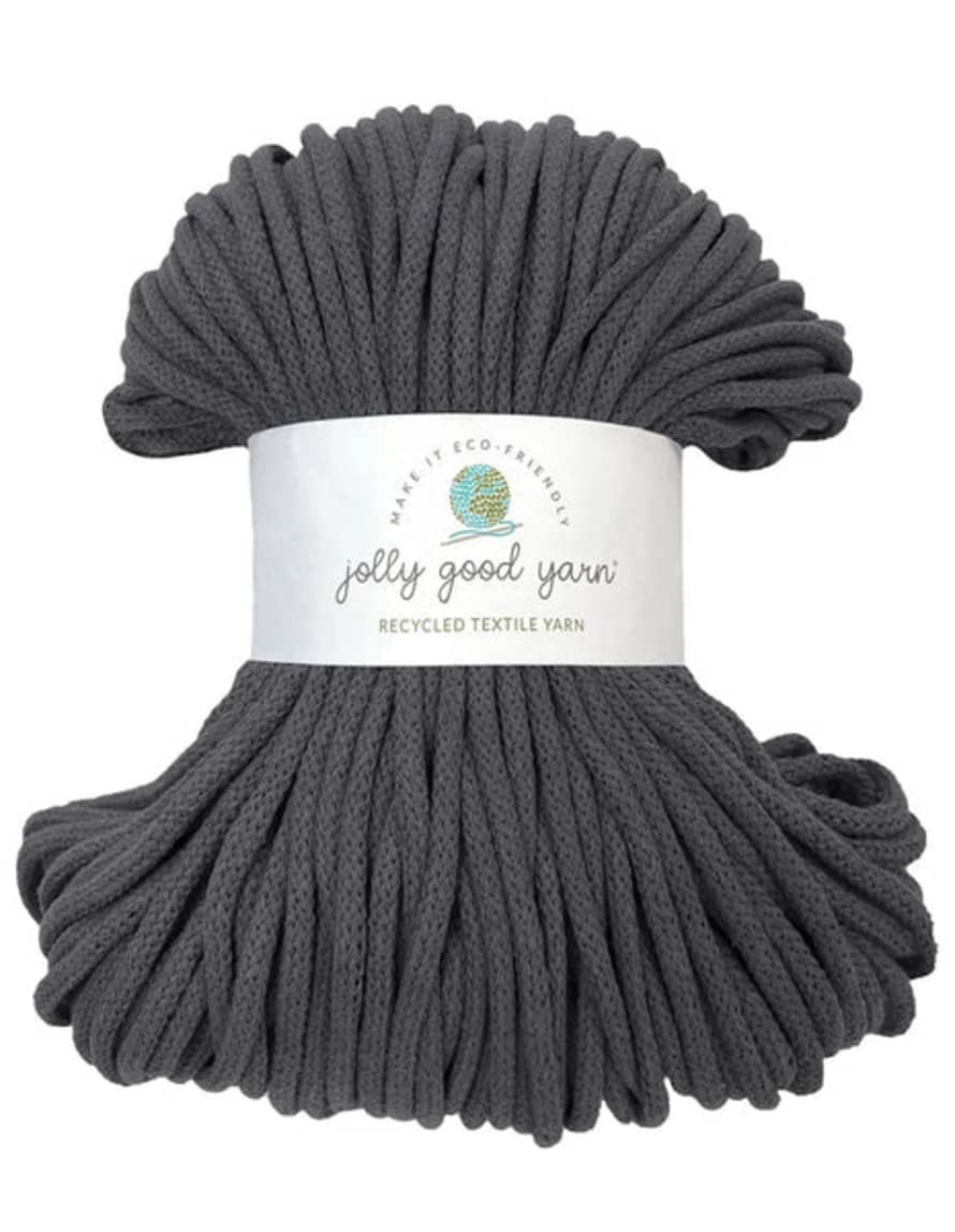 Jolly Good Yarn 5mm Recycled Braided Cord - Rockbeare Grey