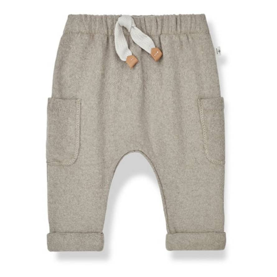 1+ In The Family Pantalon Matière Recyclée Greg | Taupe