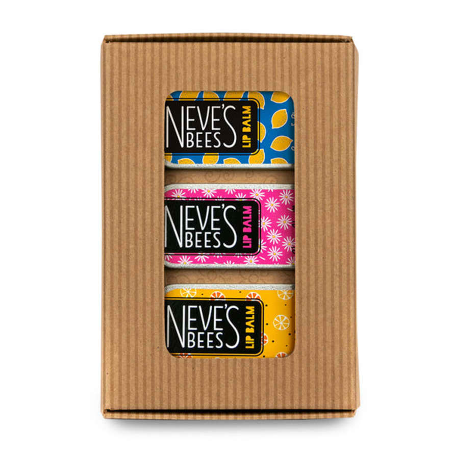 Neves Bees Bee Happy Beeswax Lip Balm Gift Box