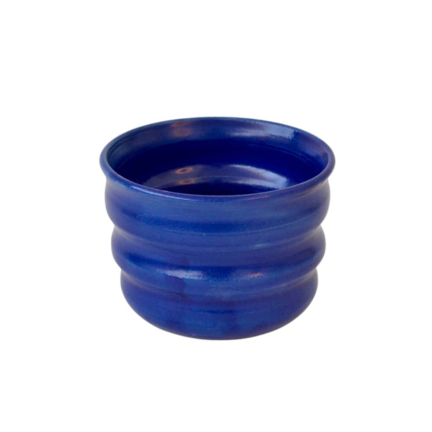 Florence Mytum Ceramics Blue Ripple Beaker