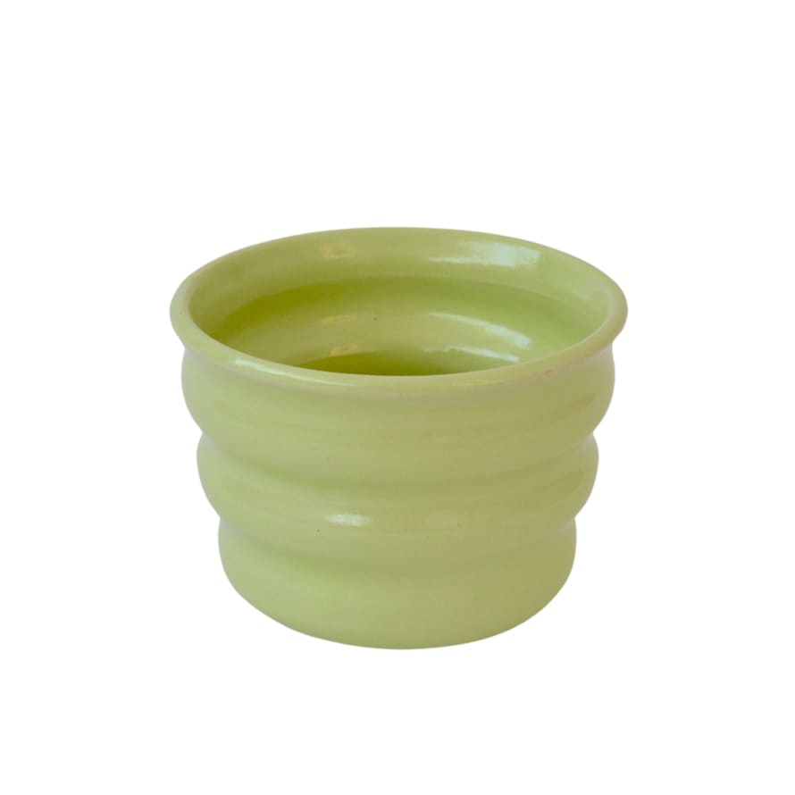 Florence Mytum Ceramics Mint Green Ripple Beaker