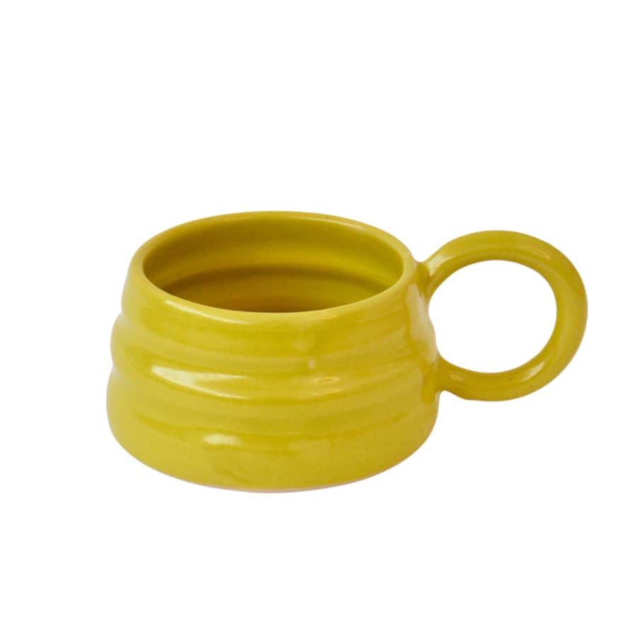 Florence Mytum Ceramics Chartreuse Ripple Mug