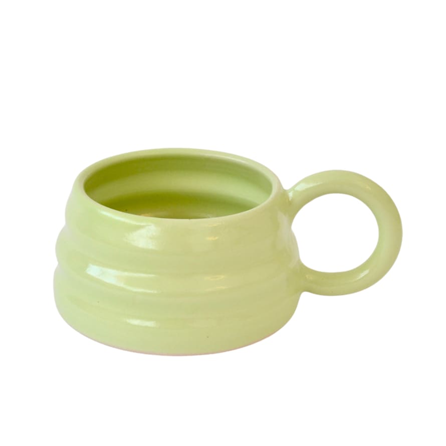Florence Mytum Ceramics Mint Green Ripple Mug