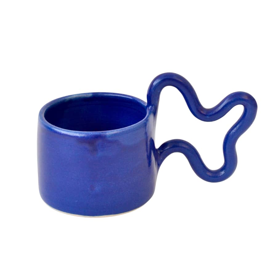 Florence Mytum Ceramics Blue Wiggle Mug
