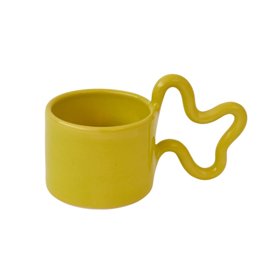 Florence Mytum Ceramics Chartreuse Wiggle Mug