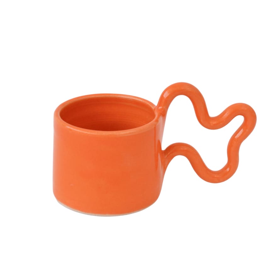 Florence Mytum Ceramics Orange Wiggle Mug