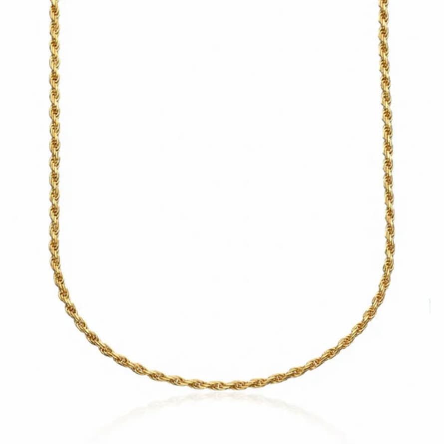 Scream Pretty  Twist Chain Necklace- Gold Plated