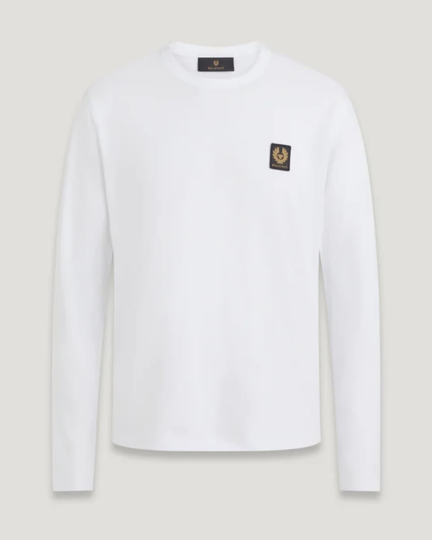 Belstaff Logo Long Sleeve T-shirt Size: M, Col: White