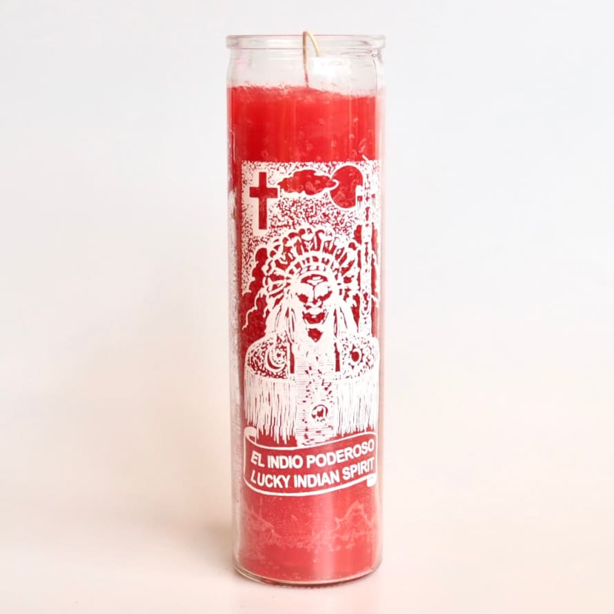 Santa sabina Red Lucky Indian Spirit Ritual Prayer Candle
