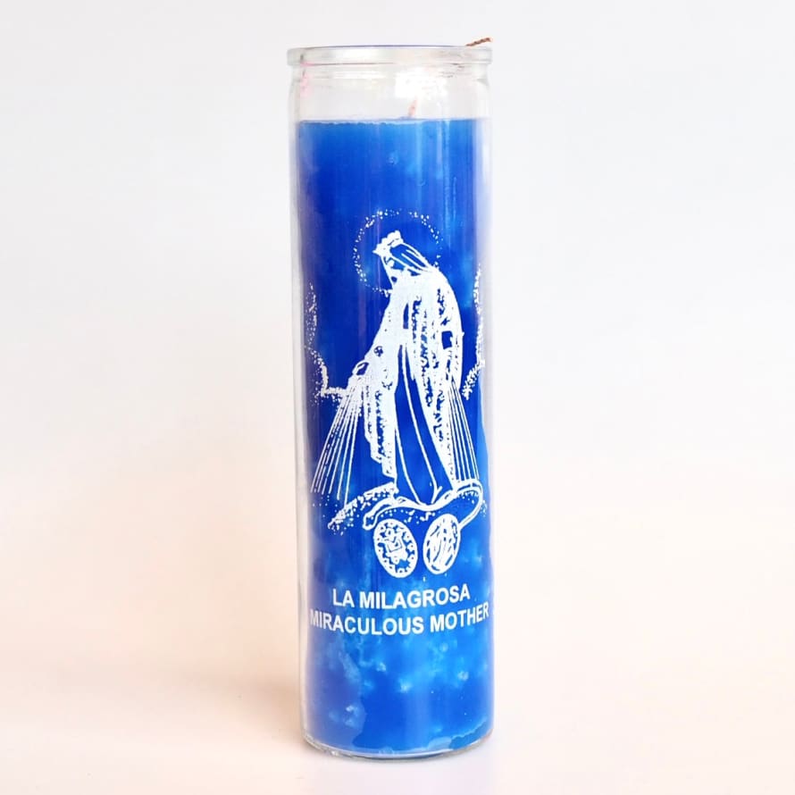 Santa sabina Blue Miraculous Mother Ritual Prayer Candle