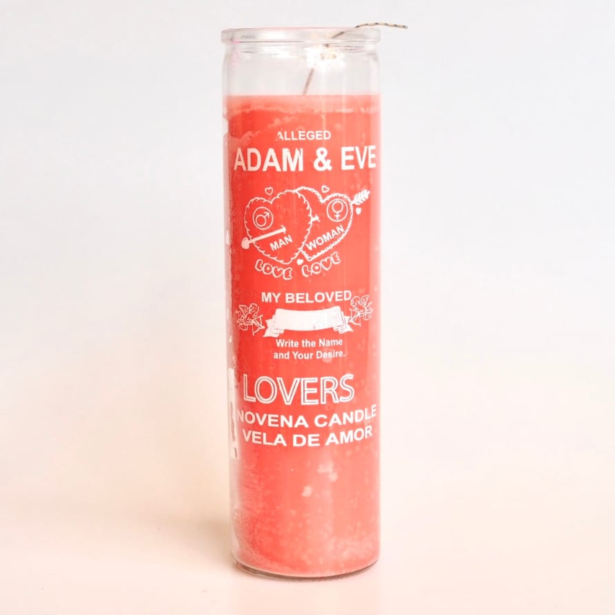 Santa sabina Pink Adam and Eve Lovers Ritual Prayer Candle