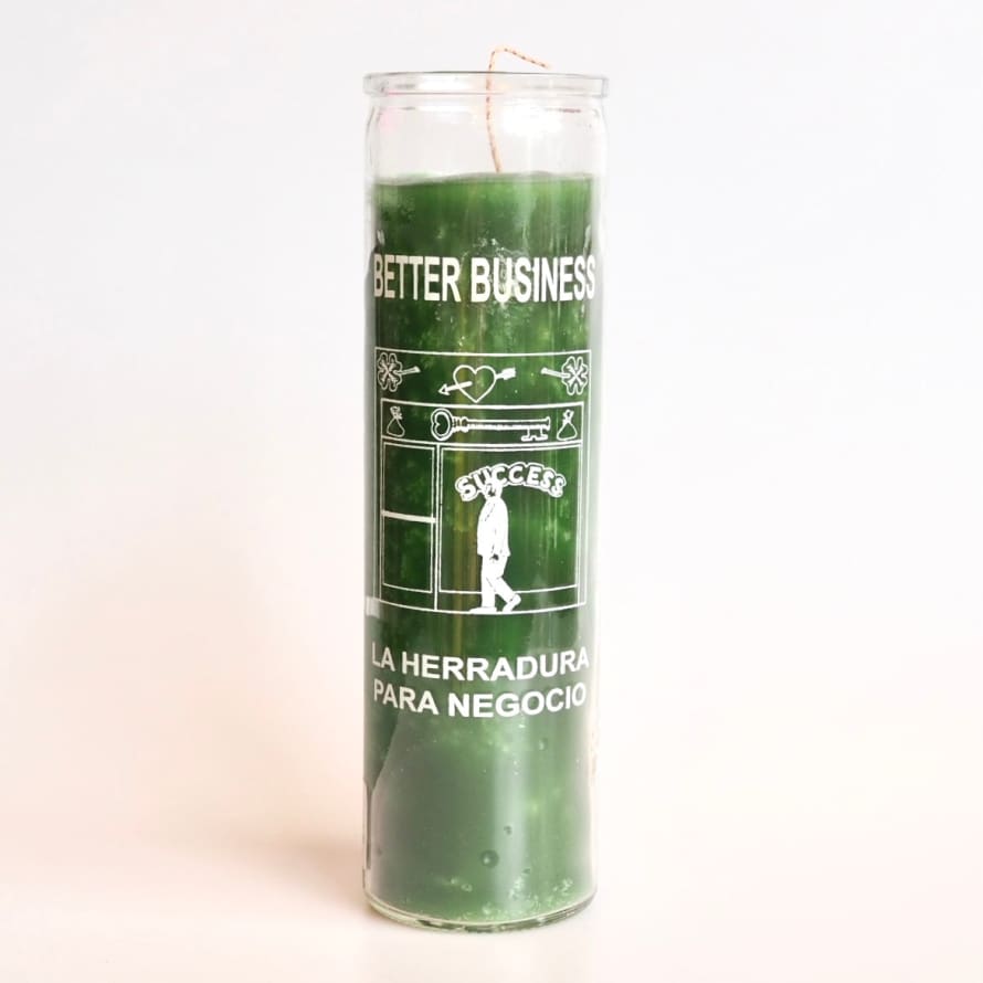 Santa sabina Green Better Business Ritual Prayer Candle