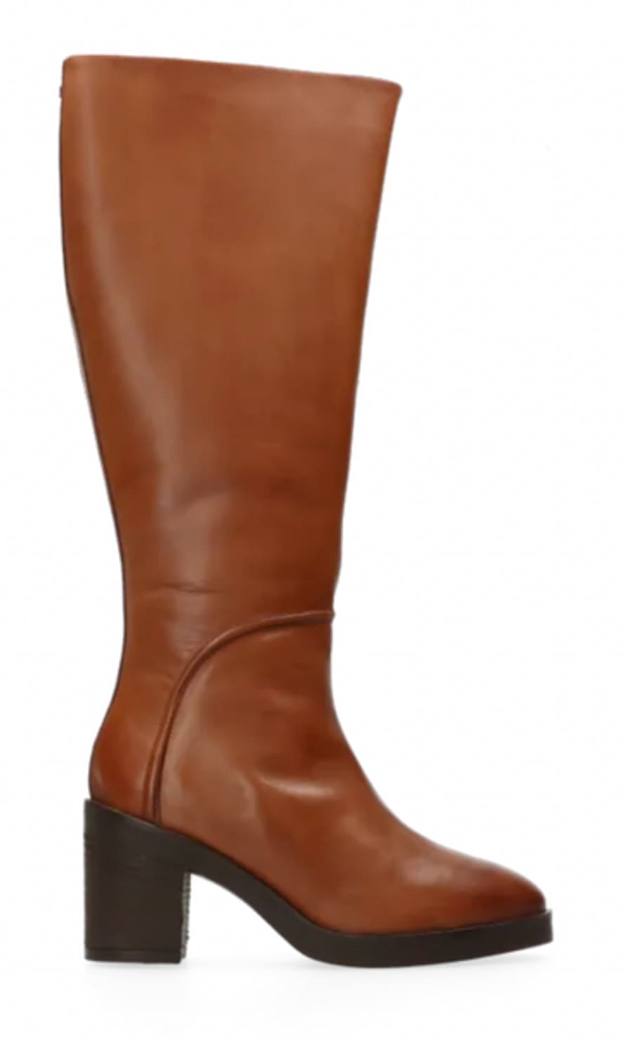 Maruti  Violet Leather Boots In Cognac
