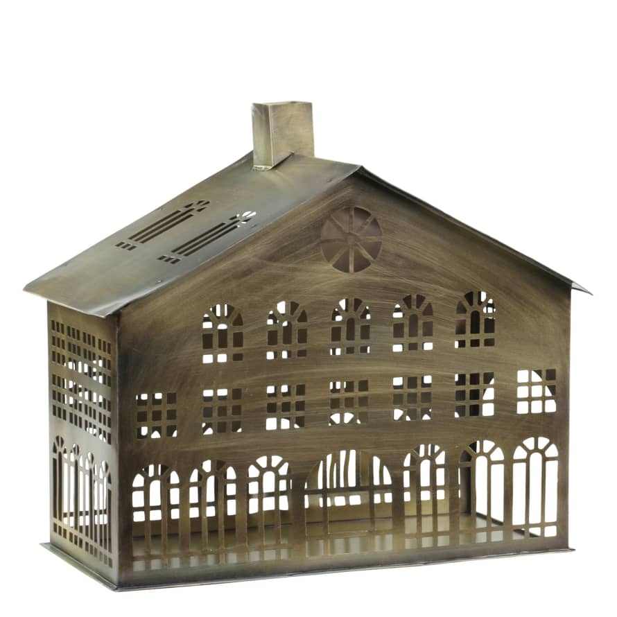 Chic Antique Brass Candle House N0.2