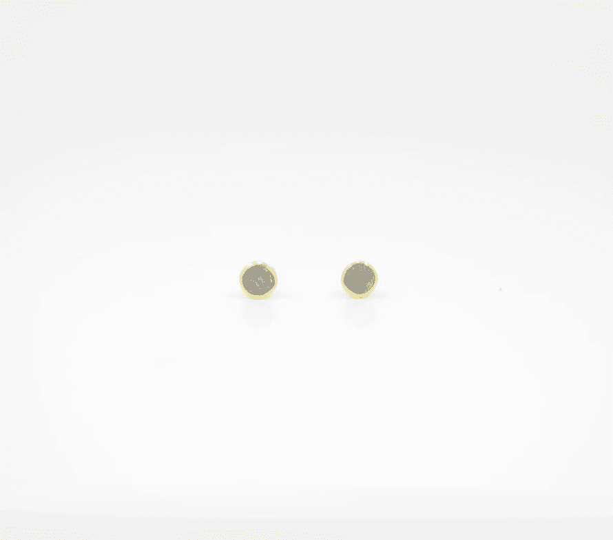 Schmuckoo Mini Labradorite Gold Plated Stud Earrings