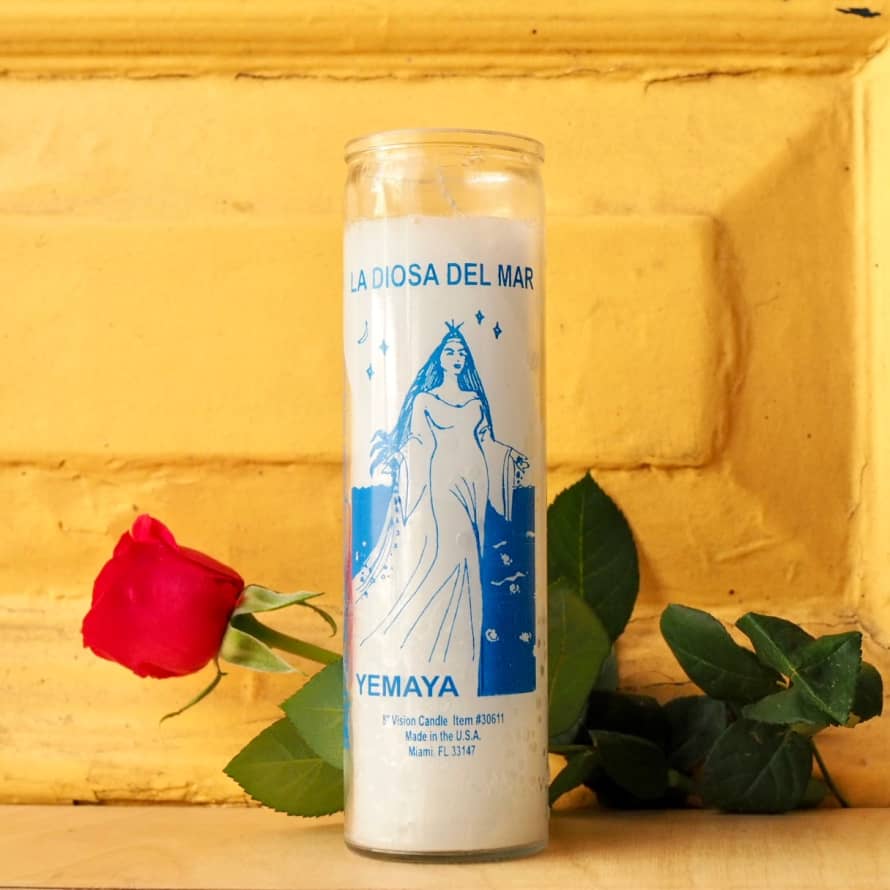 Santa sabina White Yemaya Ritual Prayer Candle