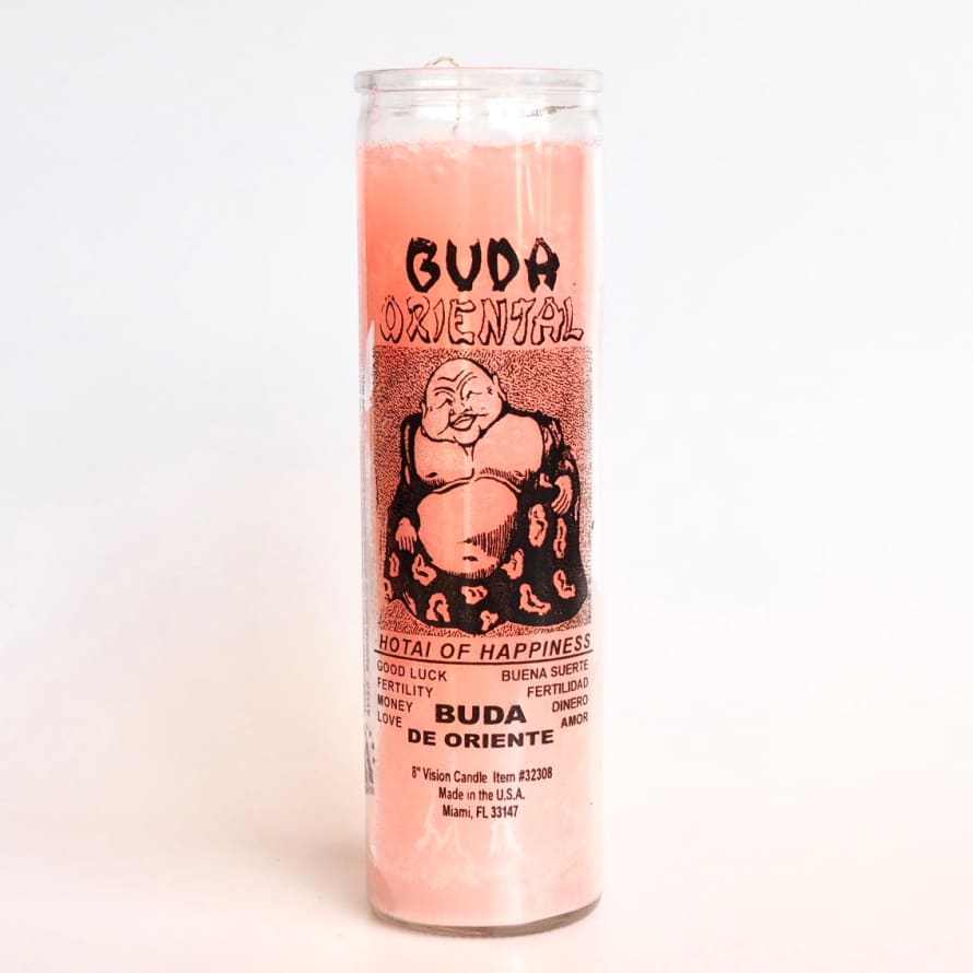 Santa sabina Pink Buddha Ritual Prayer Candle