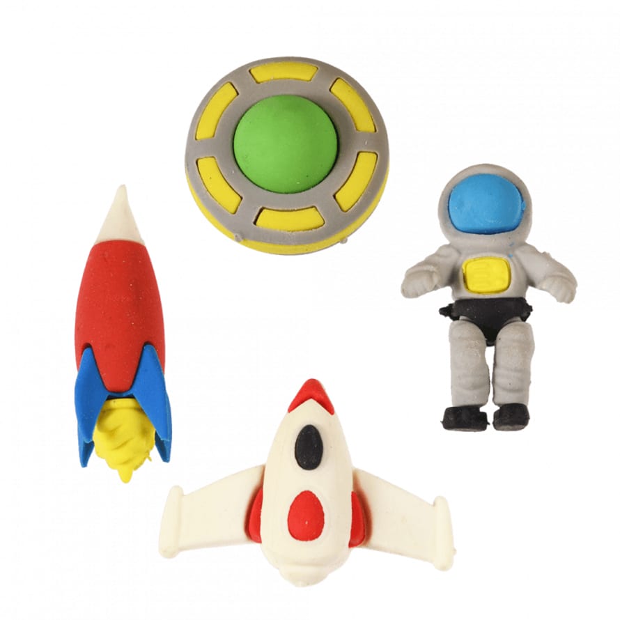 Rex London Space Age Erasers Set of 4