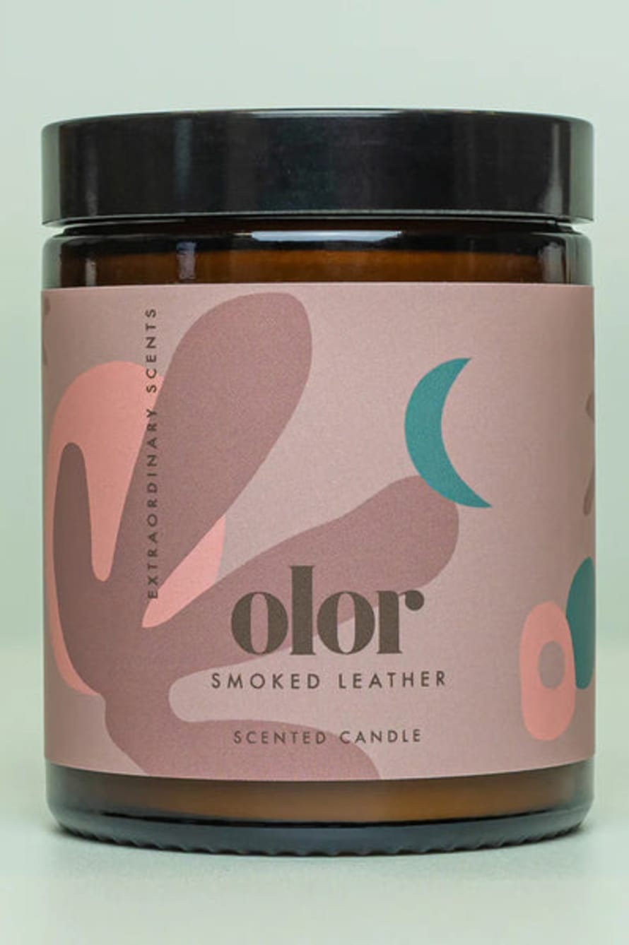 Olor Smoked Leather Jar Candle